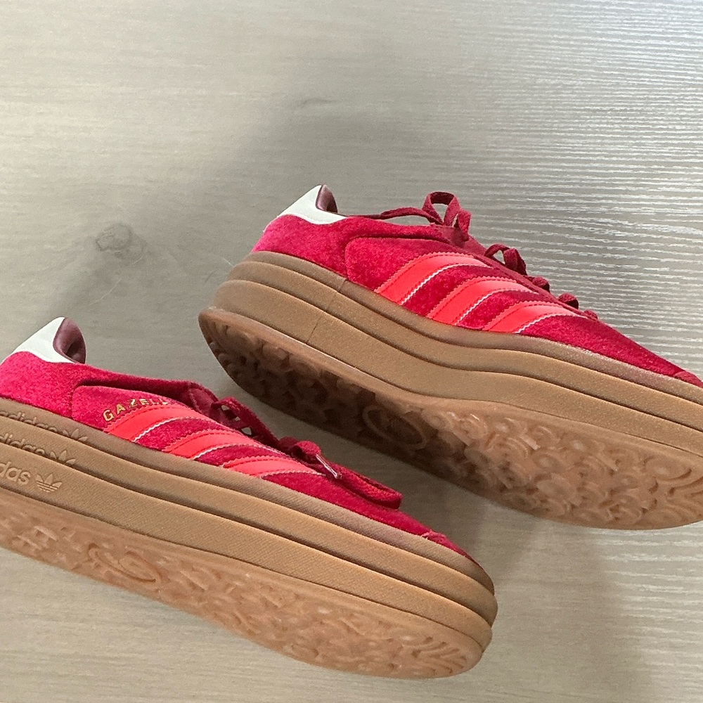 Adidas Gazelle Red Suede Gazelle Sneakers - Picture 3 of 4